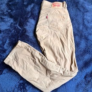 Levi’s tan slim fit jeans